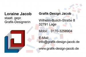 Visitenkarte Grafik-Design Jacob